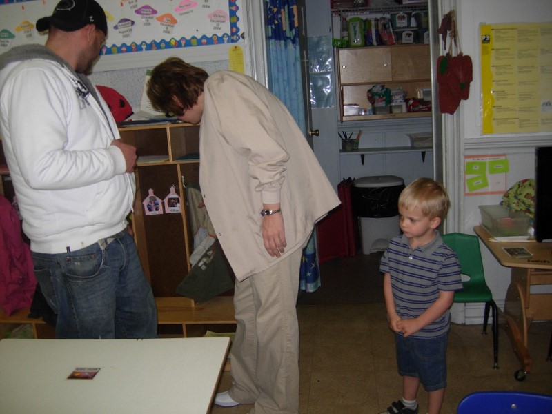 carson baucun 1st day preschool